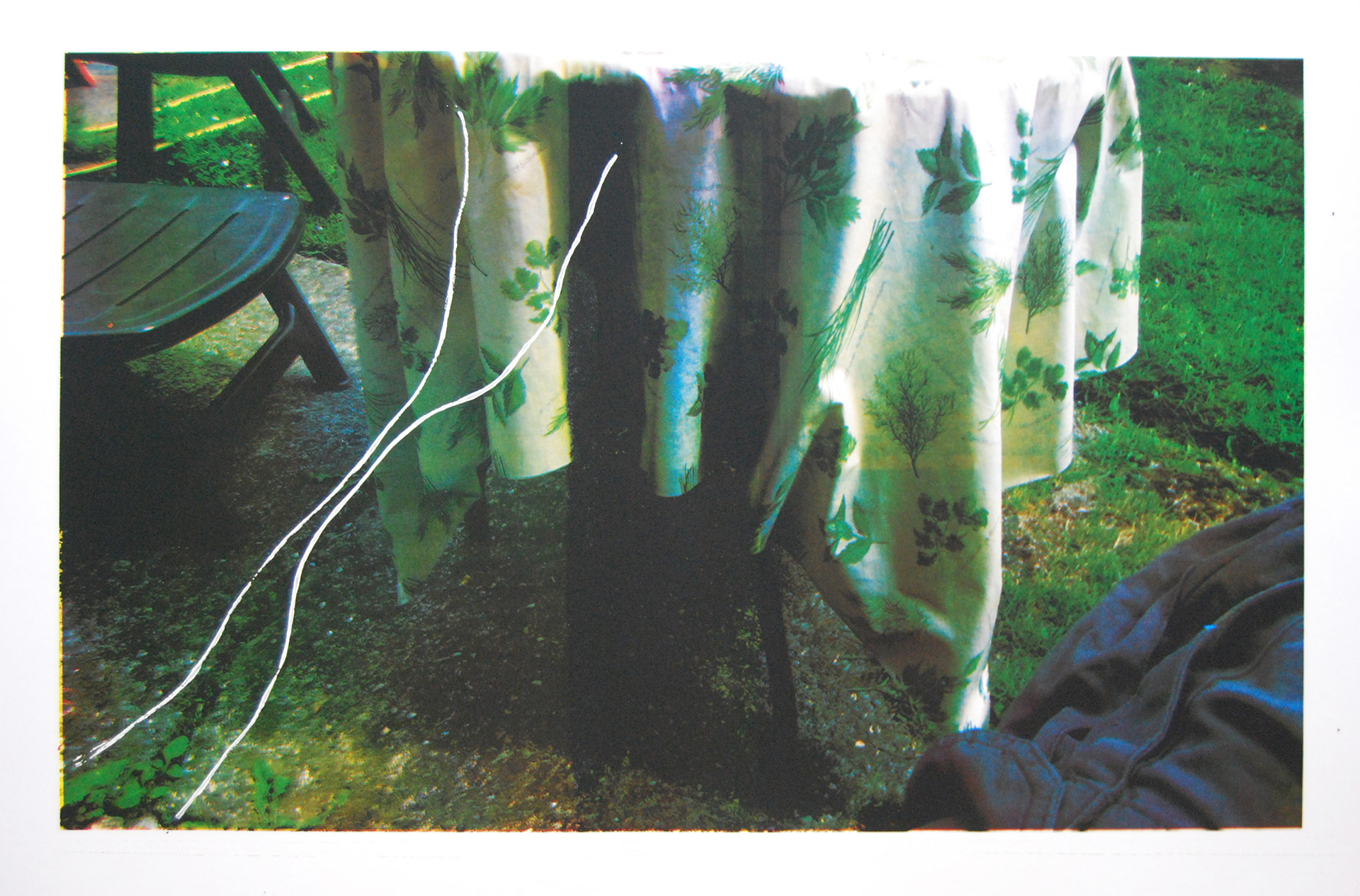 COMPOSITIE 4 - zeefdruk en monoprint op papier - € 30,00.(opl. 5)