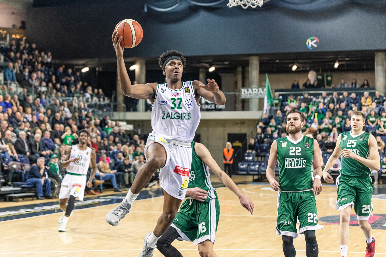Z. LeDay (Kauno Žalgiris) prasiveržimas LKL rungtynių prieš Kėdainių Nevėžį metu