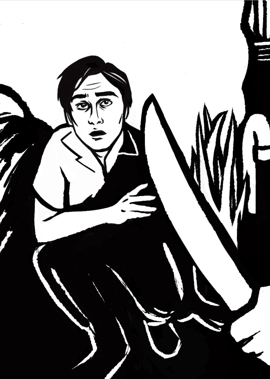 Machete - Pages from a horror zine parodying 80s slashers. I used my good friends from Perth as pathetic camp counsellor victims. 