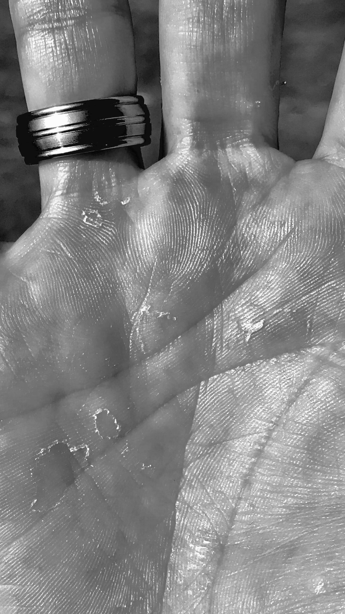 After a day of work.