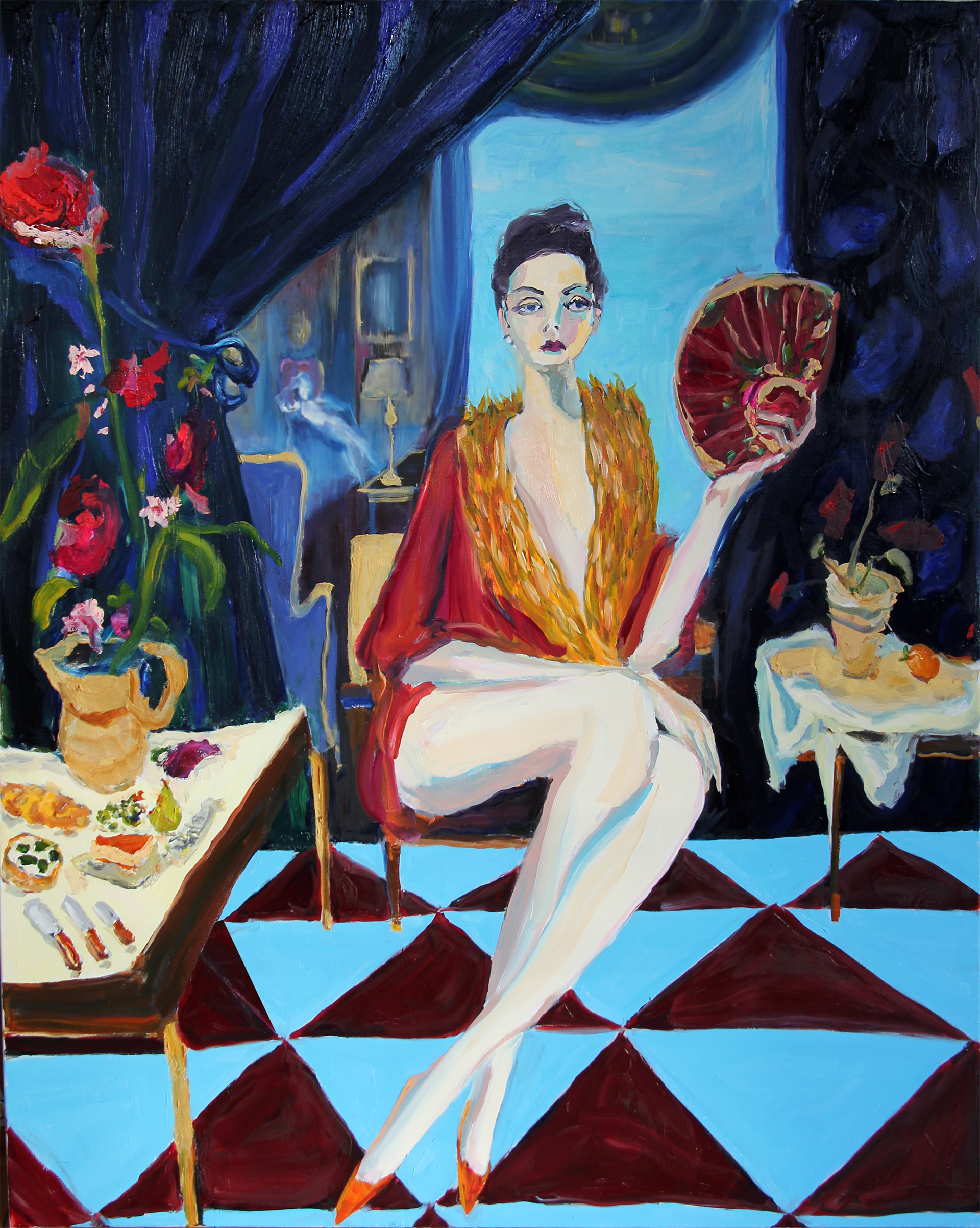 bradley wood people interior design oil painting art collecting art for sale