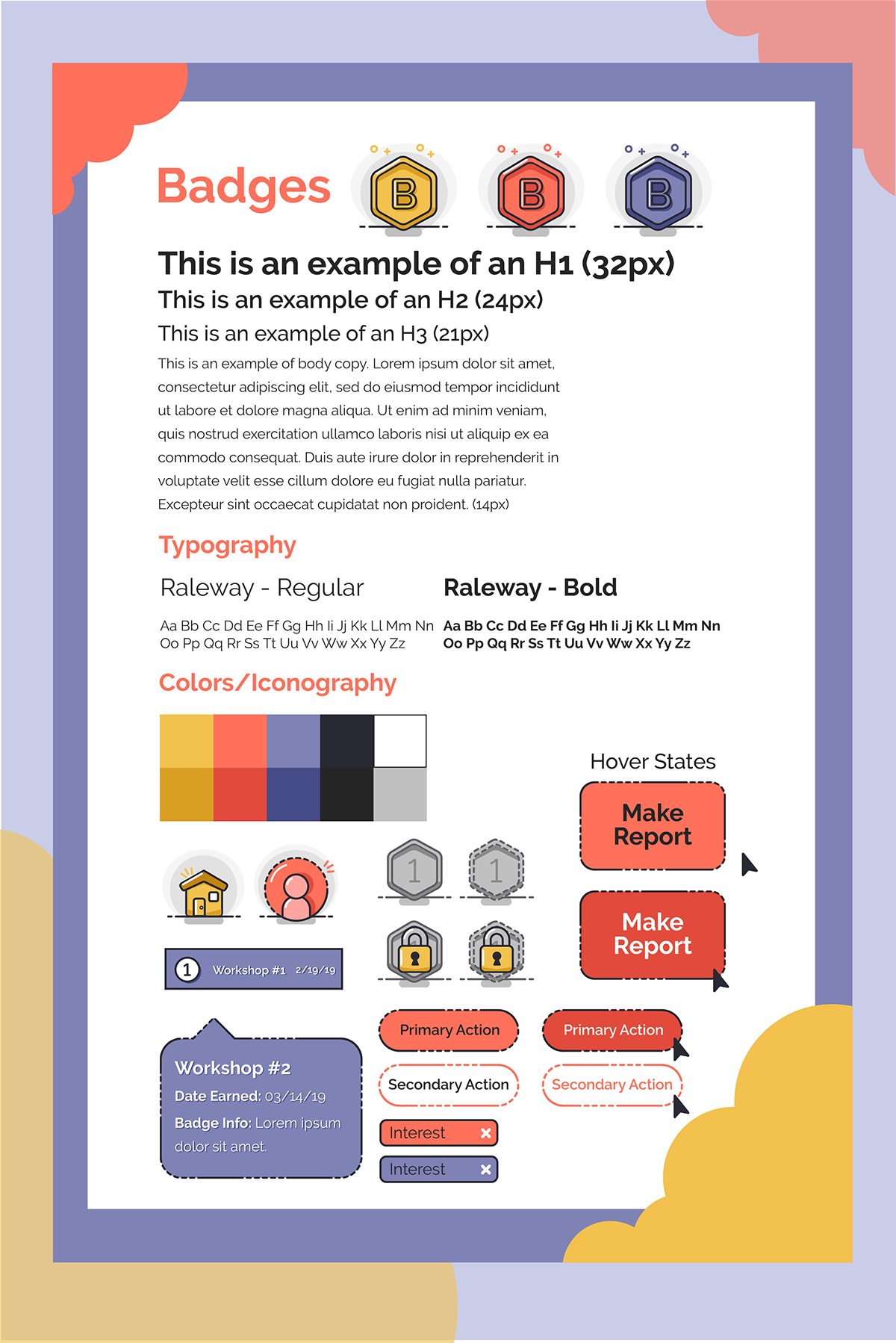 Lauren Yu - Badges Style Tile