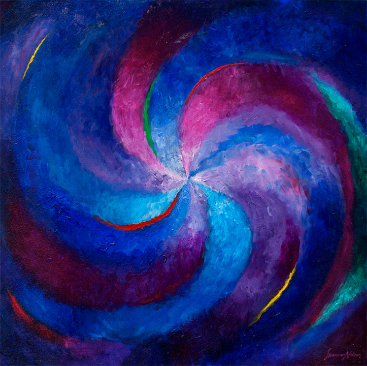 "Colors in Motion #2" Acrylics 36x36 $576