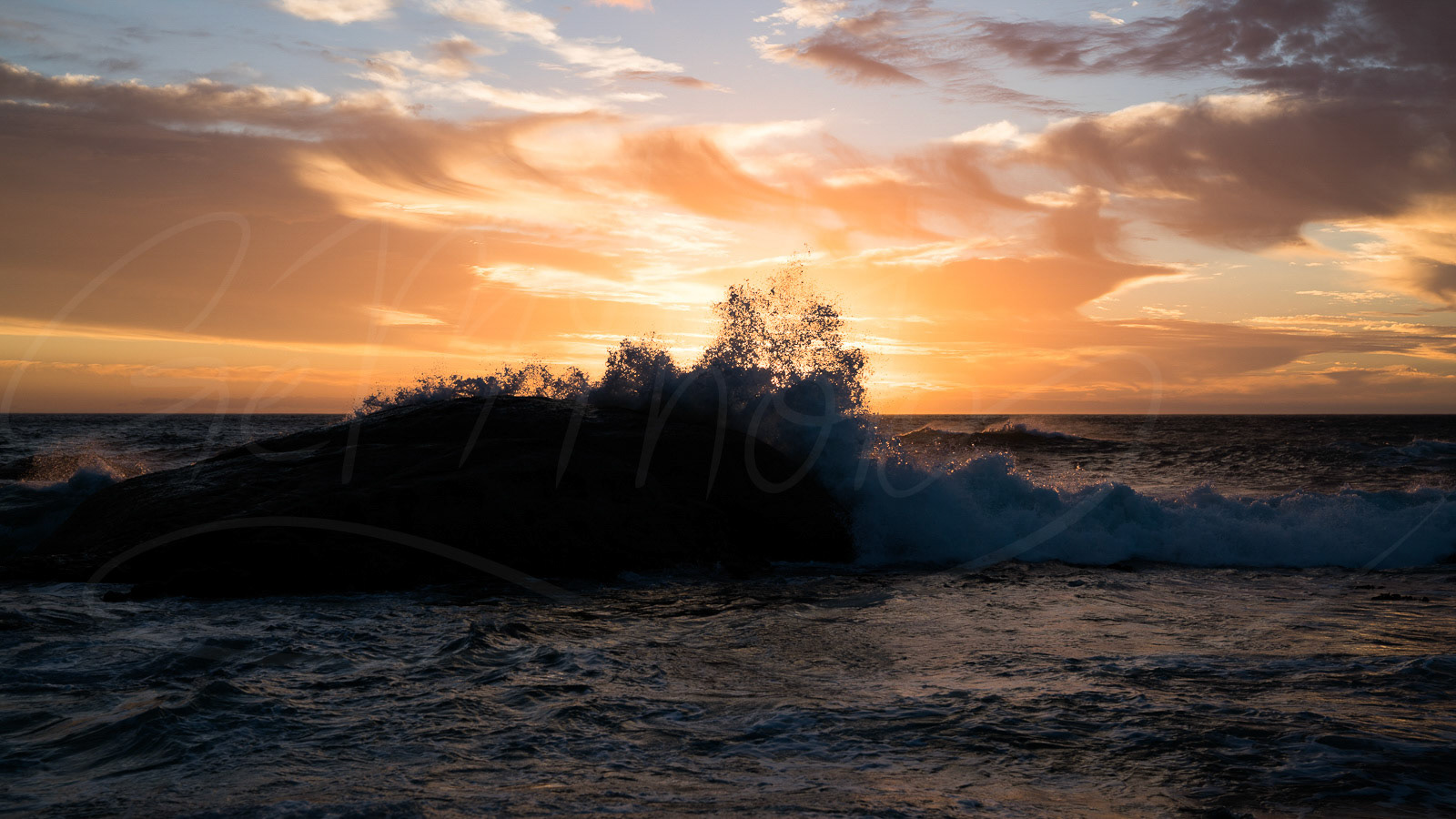 Wavy sunset, South Africa