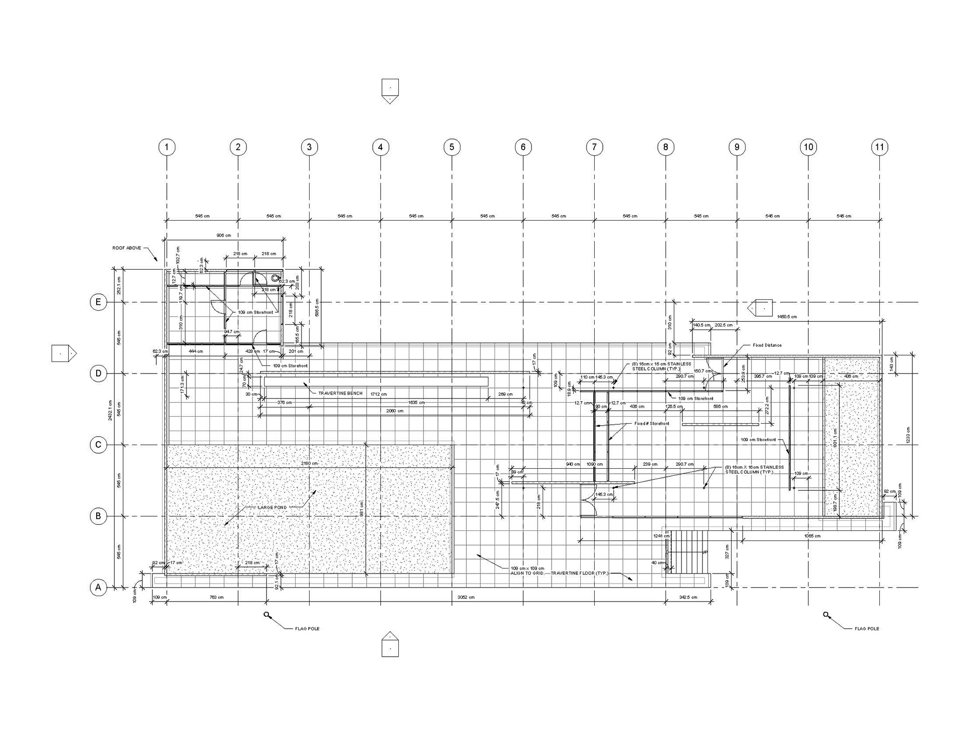 barcelona pavilion site plan