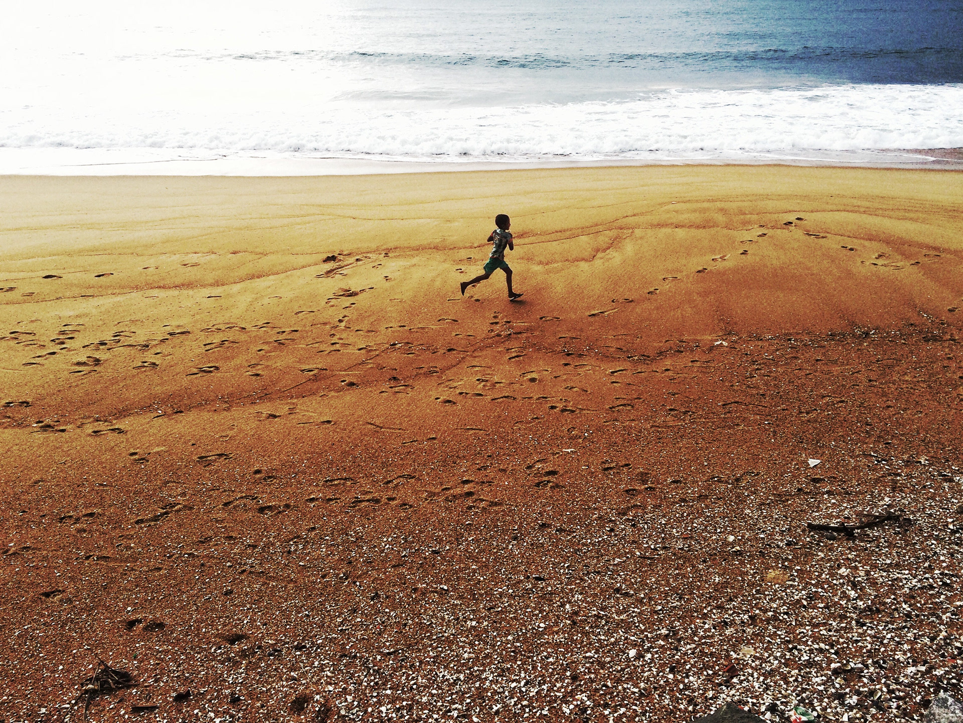 It is going to rain! The Boy screamed. Mangalore, 2015