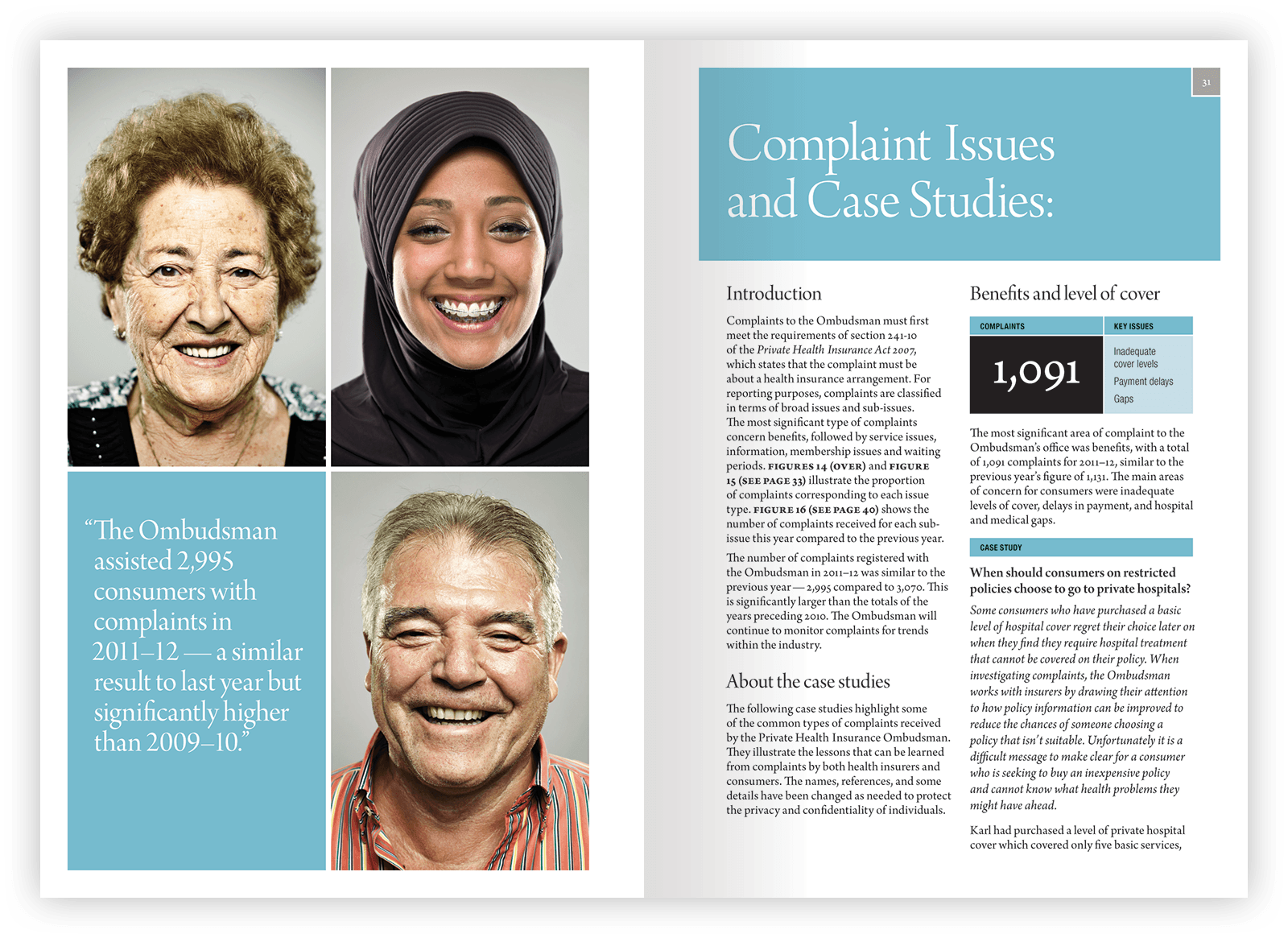 Double-page layout design.