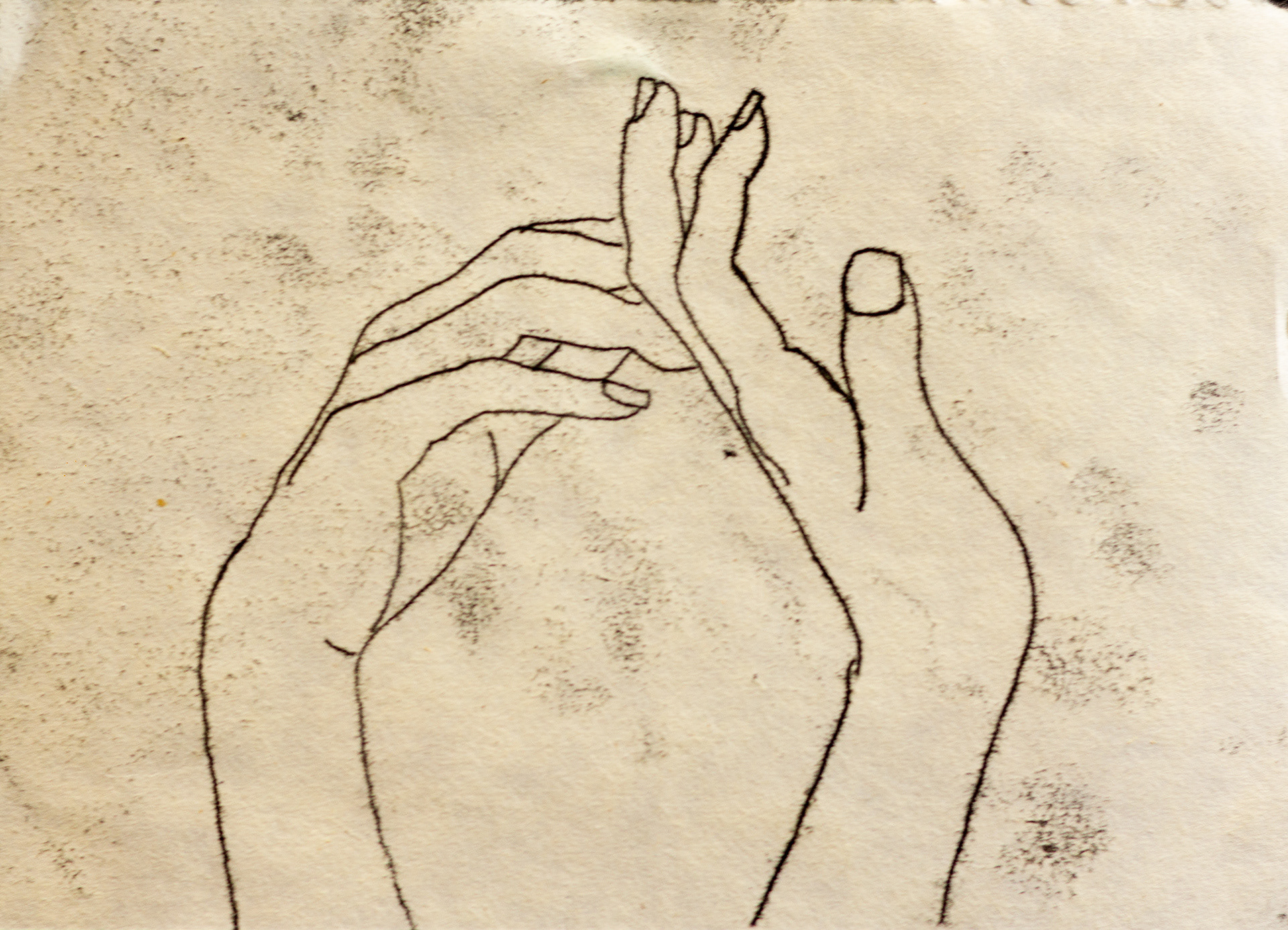 no. 6 (2019) monotype on Japanese kitakata 4in x 6in