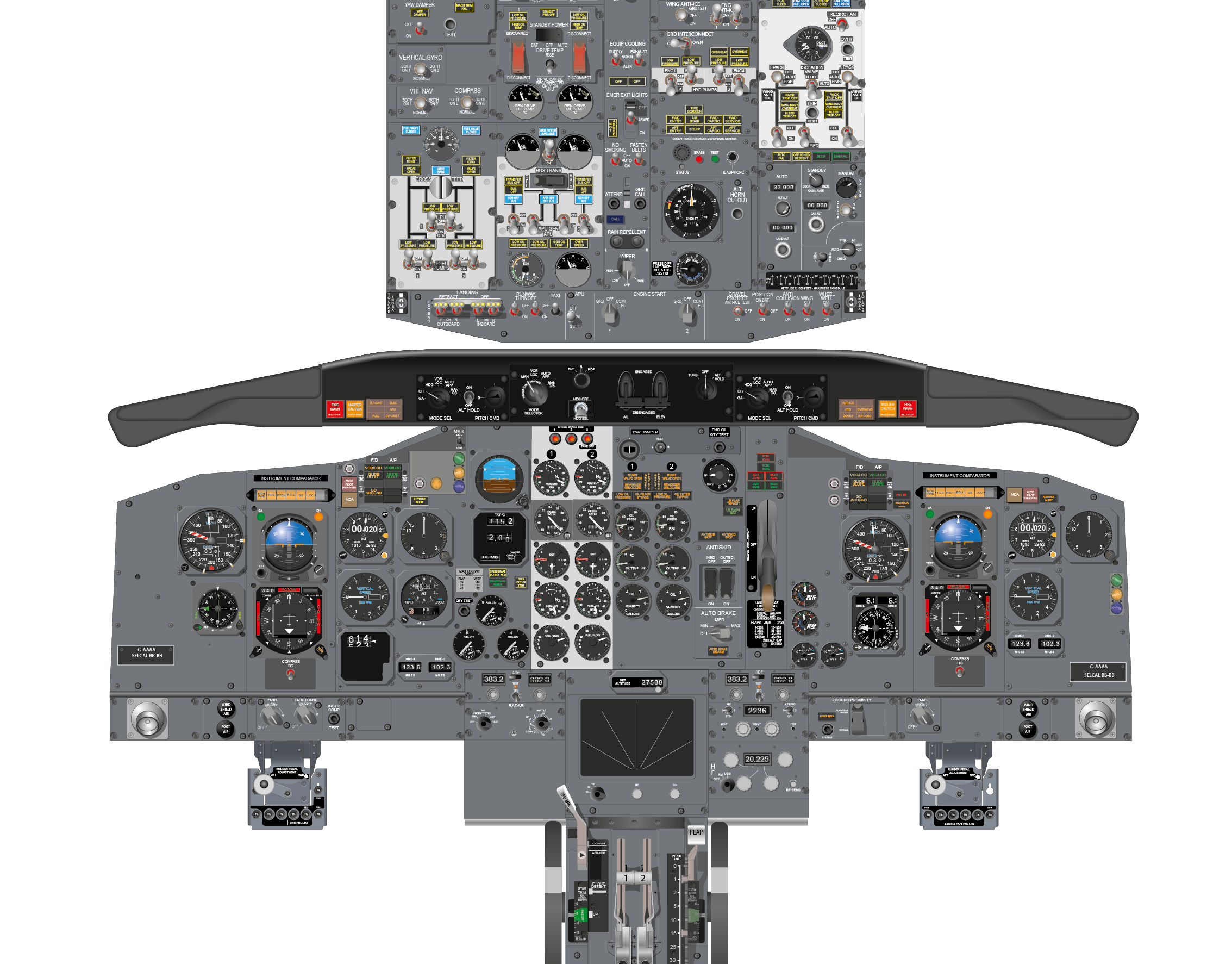 boeing 737 cockpit layout