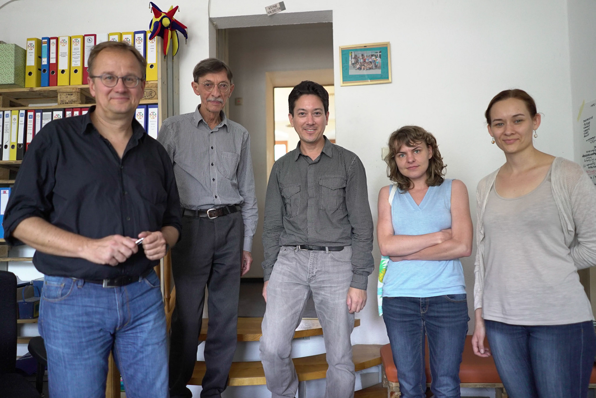 Me and the Meetingpoint Team of Frank Seibel, Franz-Peter von Boxalaer, Katarzyna Giżecka and Anna-Maria Hantschke