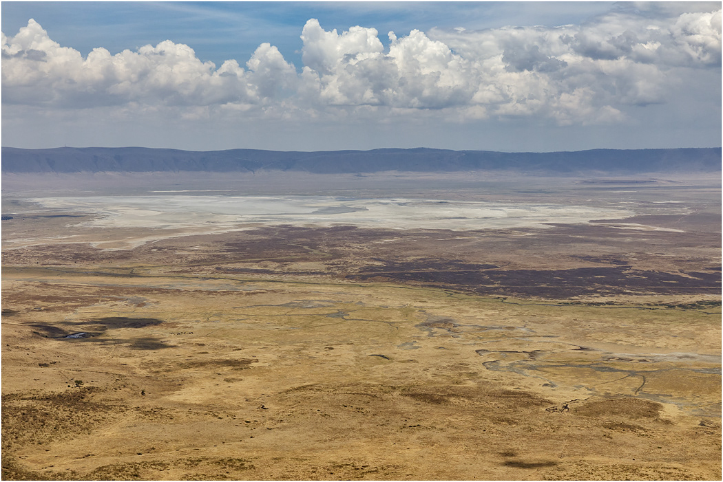 Lake Magadi from Crater Viewpoint - Ngorongoro Crater, Tanzania