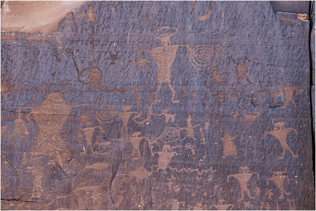 Ute Petroglyphs, near Moab, Utah