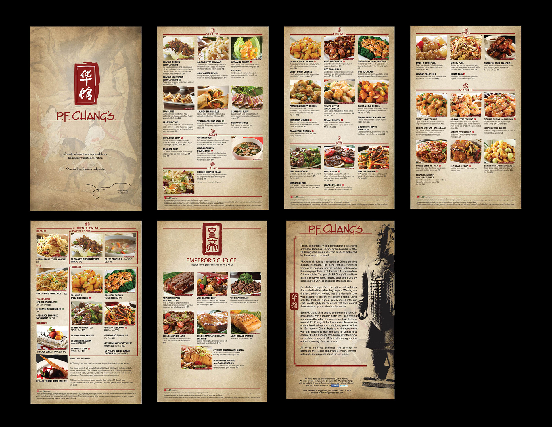 Pf Chang's Dining Room Menu