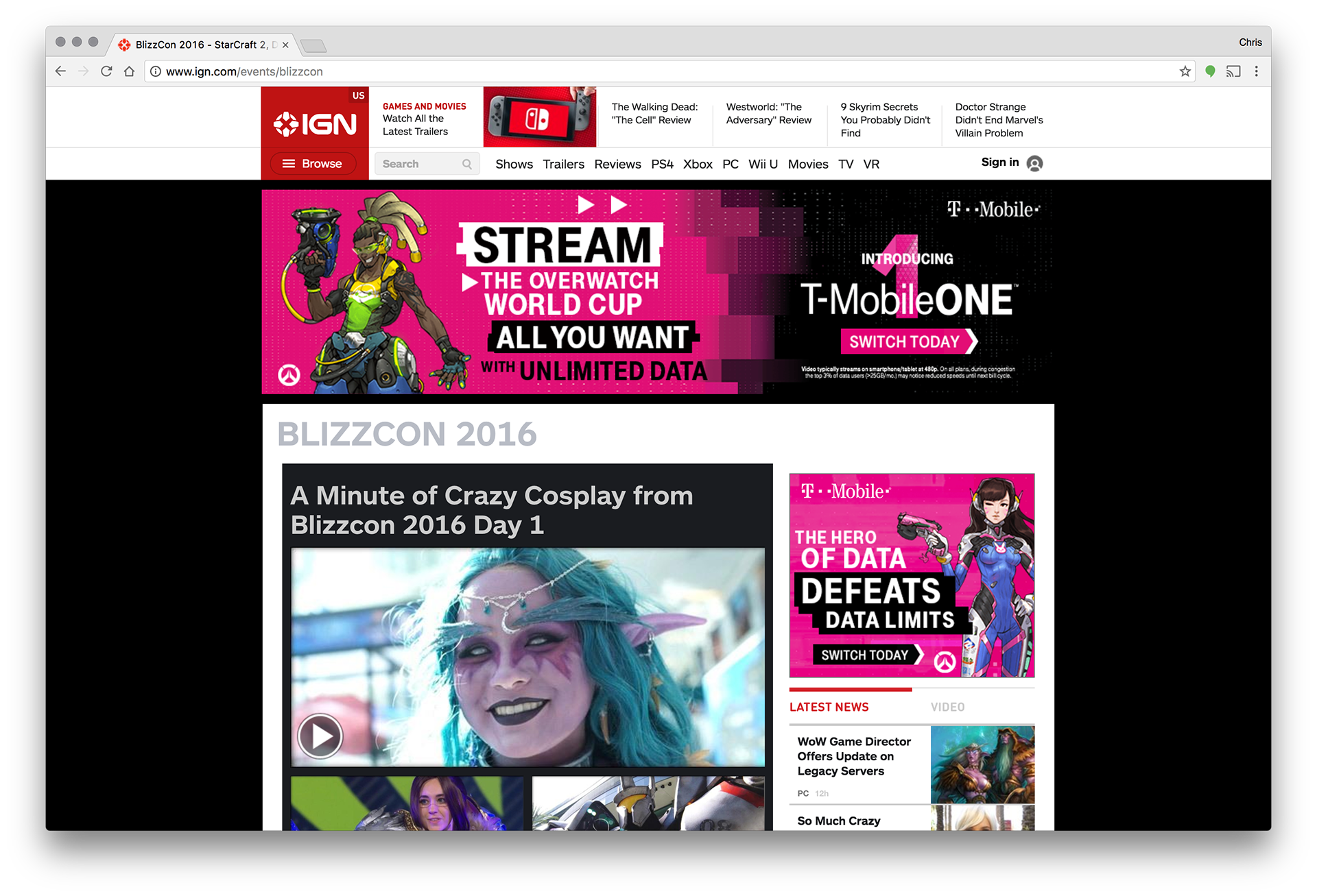 Chris Gallegos Designer T Mobile Gaming Banner Ads