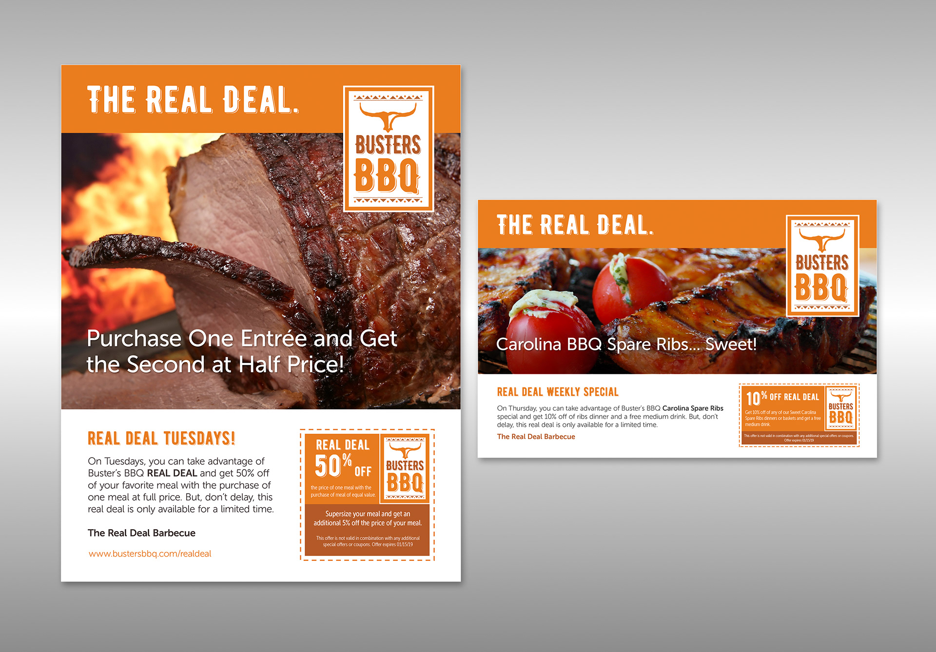 Buster's BBQ Print Ads