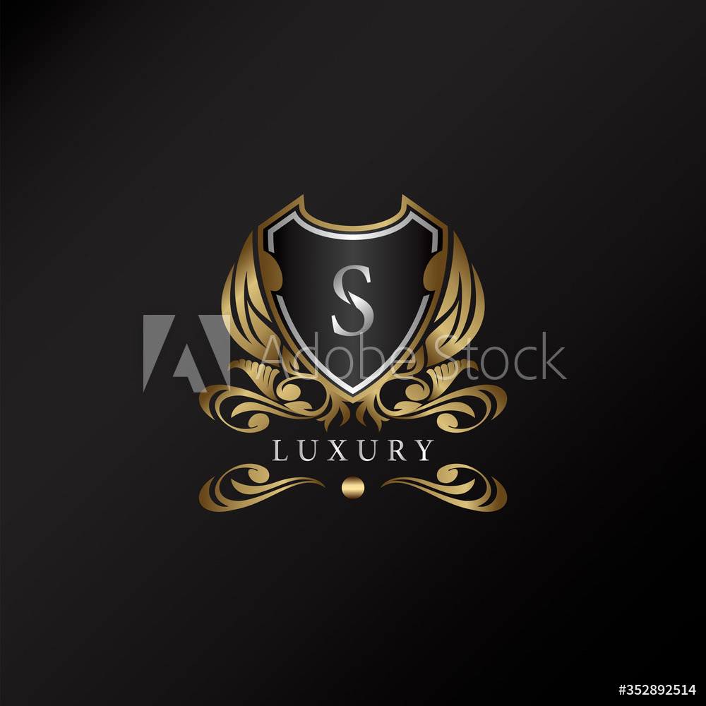 Gold Shield S Letter