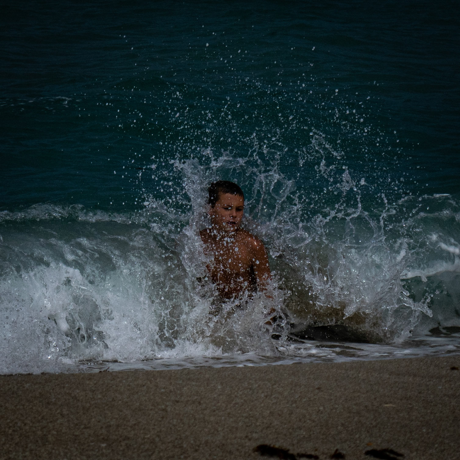 At the beach