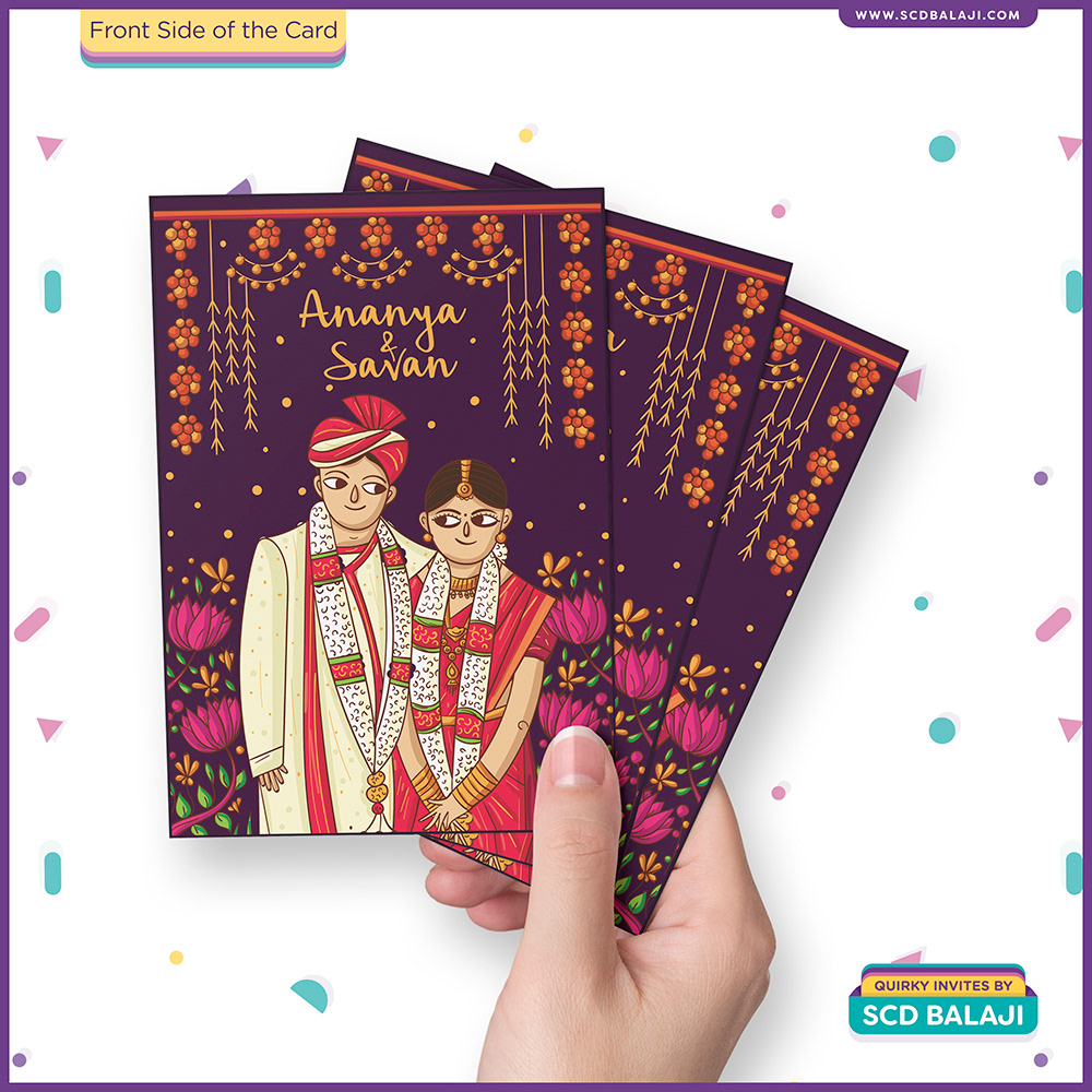 Quirky Indian Wedding Invitations Mangalore Wedding Invitation Design And Illustration