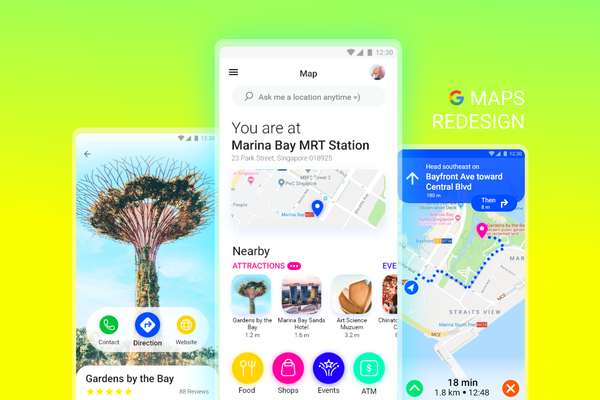 Y - Google Map UI/UX Re-imagined