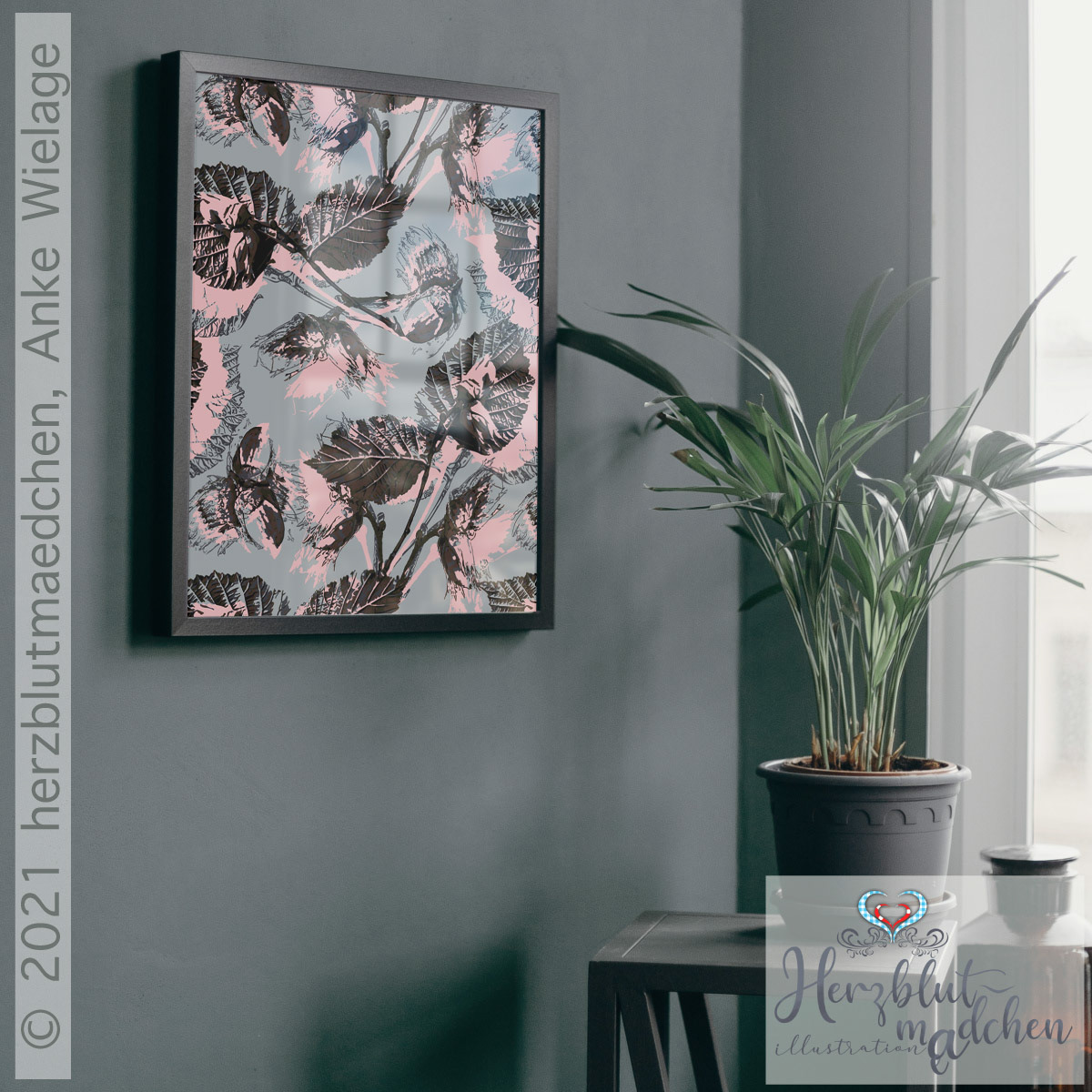 'AVELLANA' framed on wall