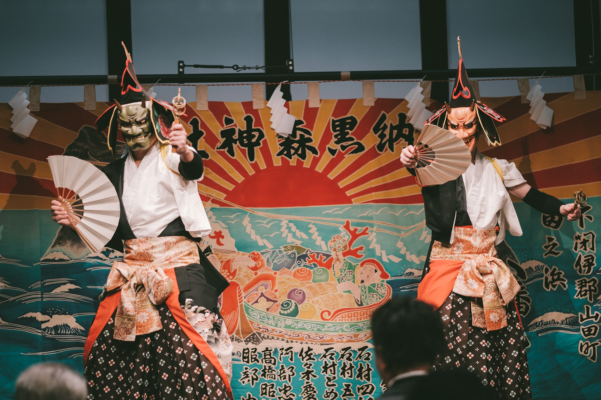 黒森神楽 節分豆撒き