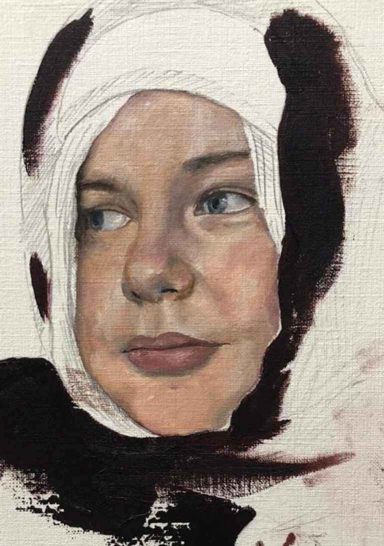 "Self Portrait" 2018, oil on canvas, 40x30cm