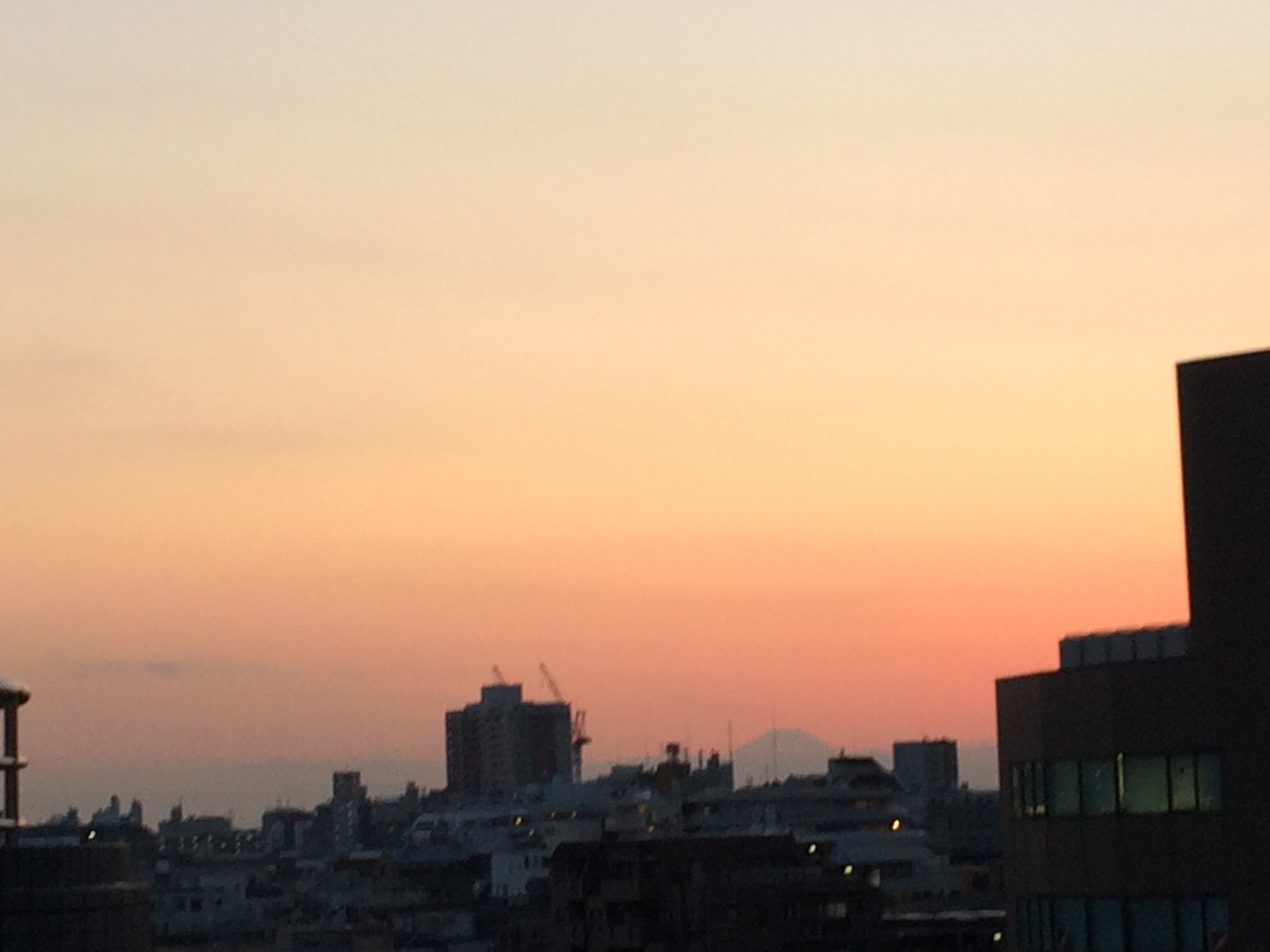 富士山と夕焼け