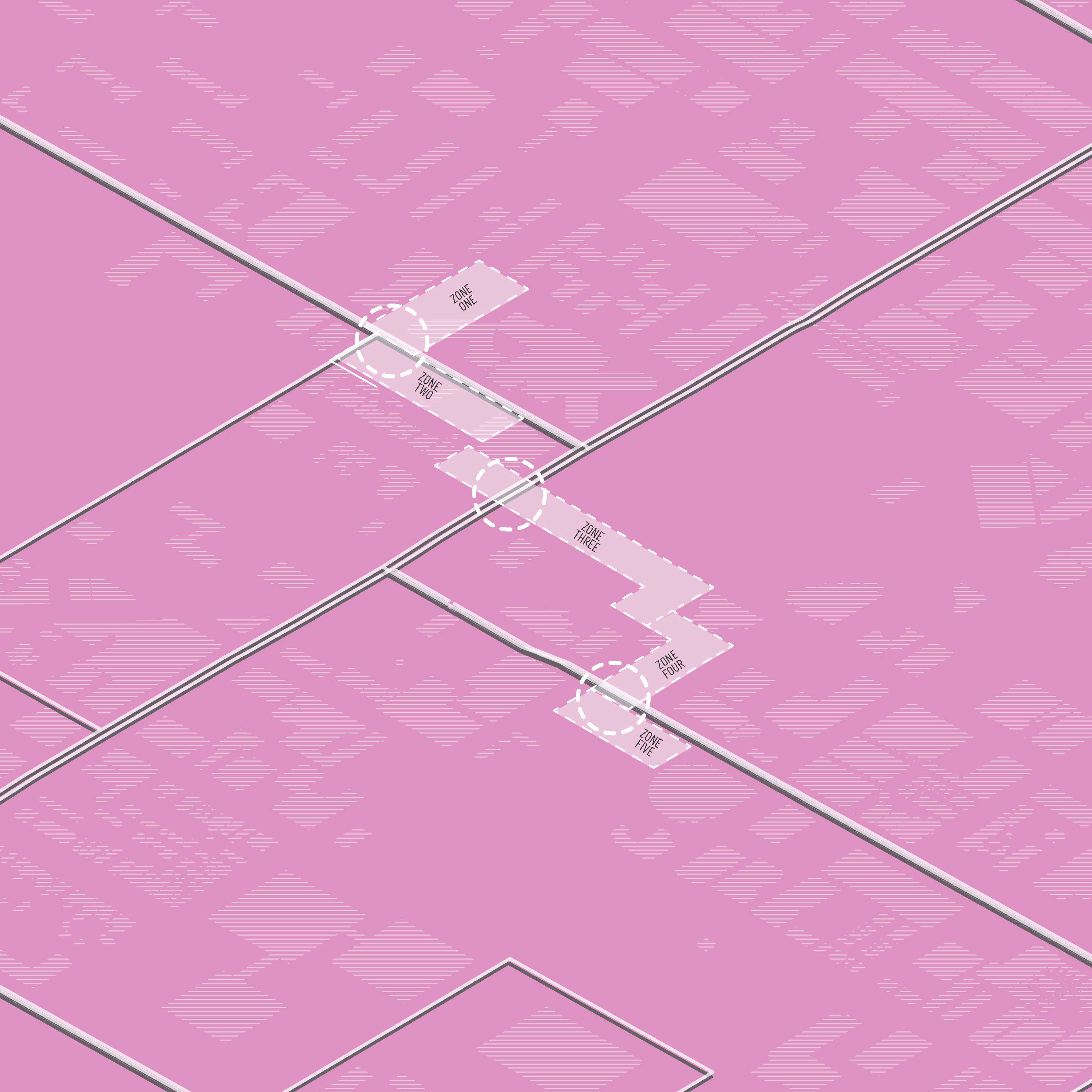 Boundaries follow urban transportation infrastructure.