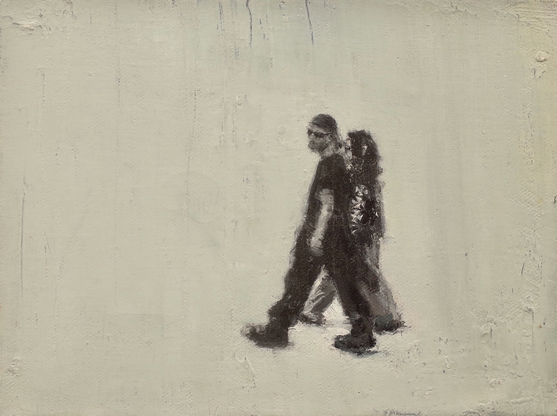 Tough Couple, 2011, 6” x 8, oil on canvas