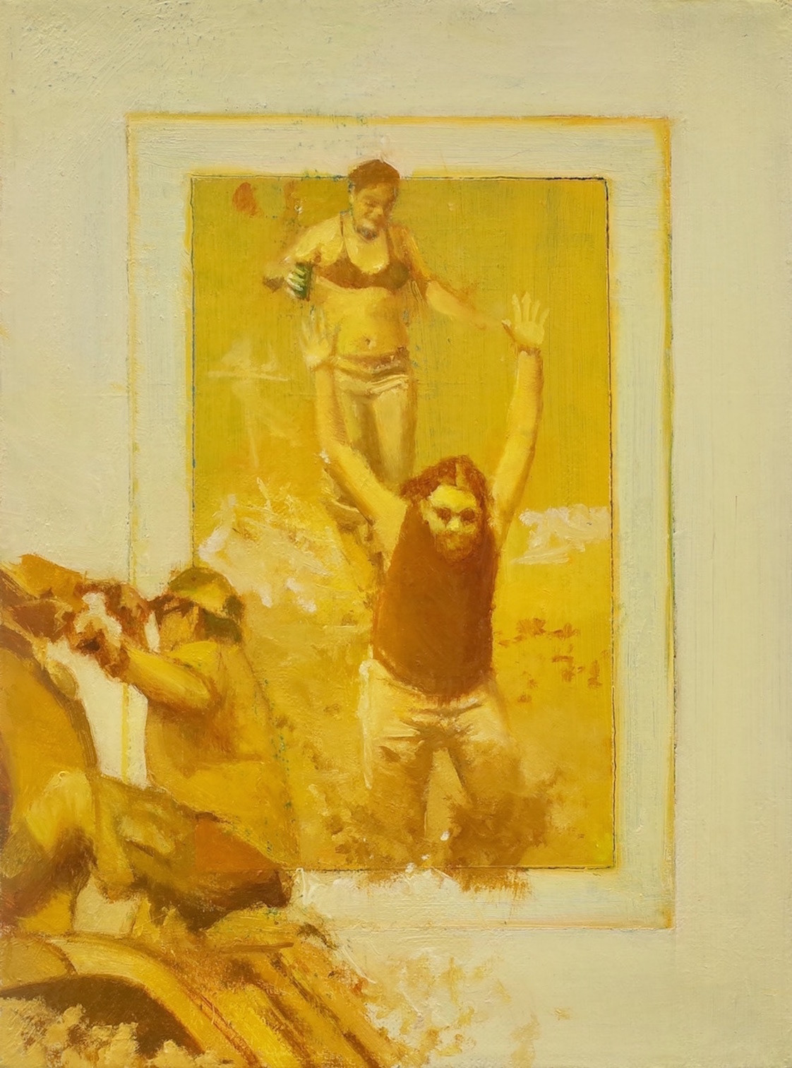 Mudders, 2014, 11 3/4” x 9 7/8”, oil on canvas