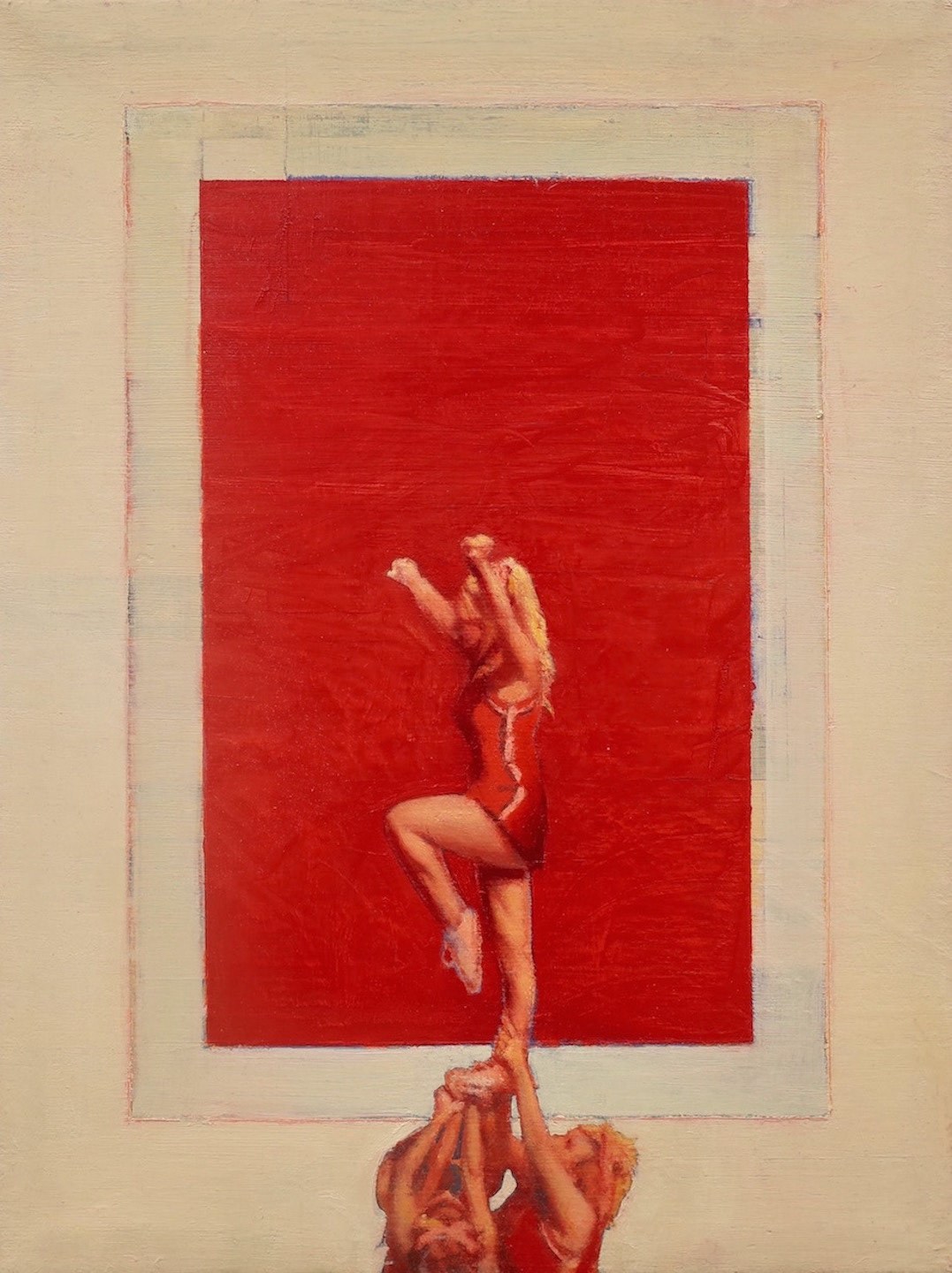 Cheerleaders, 2011, 12” x 8”, oil on canvas