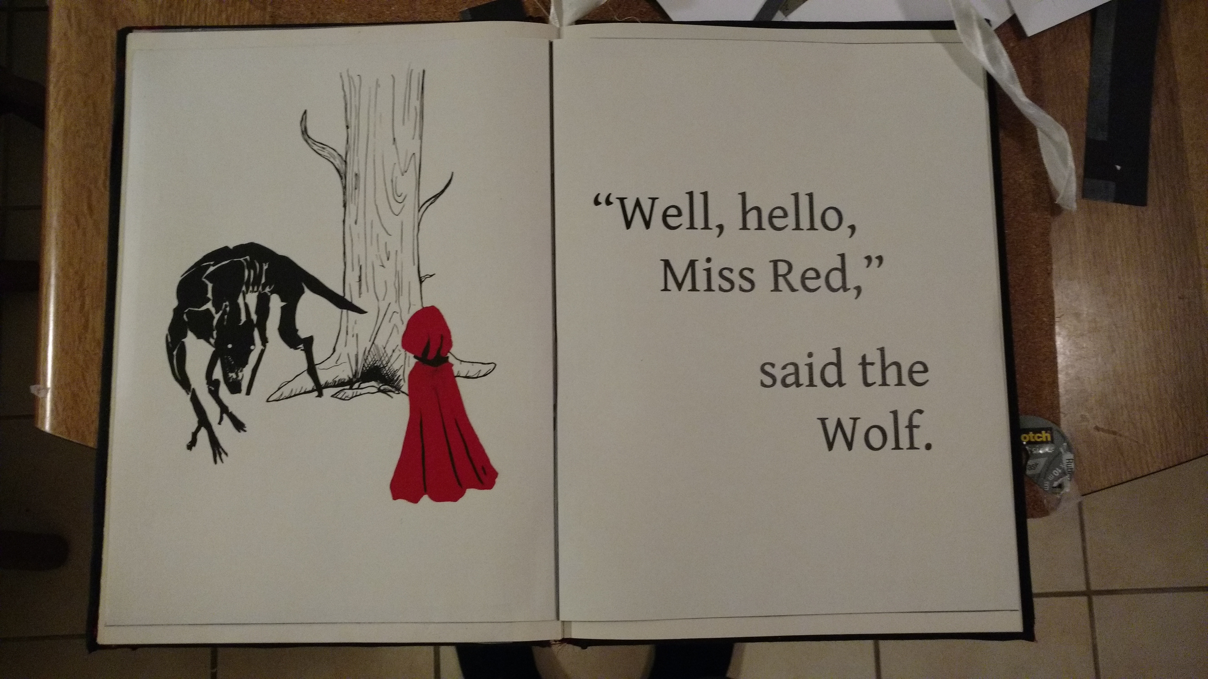Custom "Red Riding Hood" Book (designed and built)