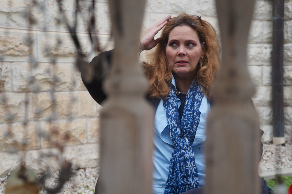 Debra Hanson, a designer from Houston, came to the market to sell her handmade jewelry and stuffed snowmen and gnomes. Nearly all of her products are made from recycled materials.