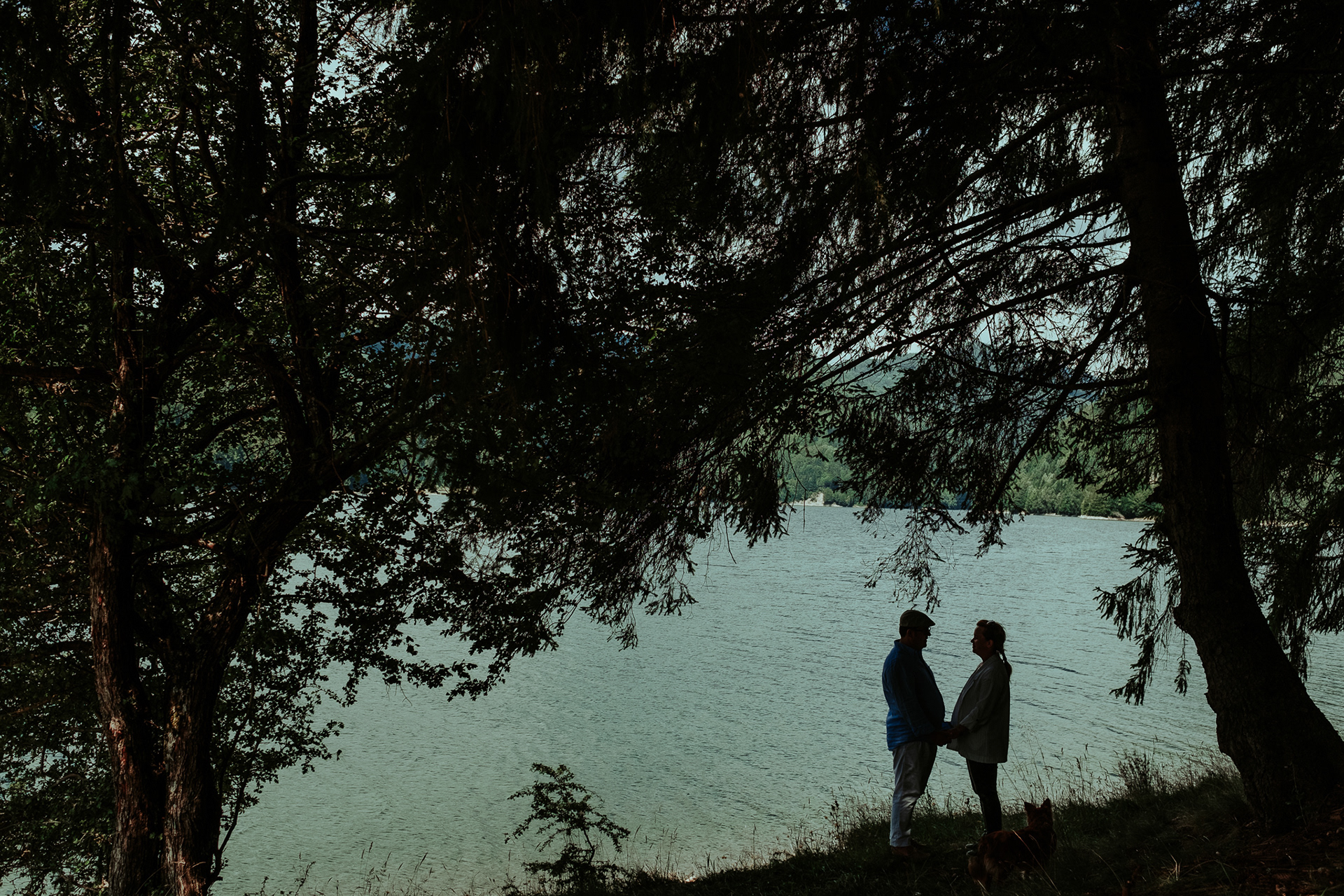 fotografie de siluete lacul Vidraru