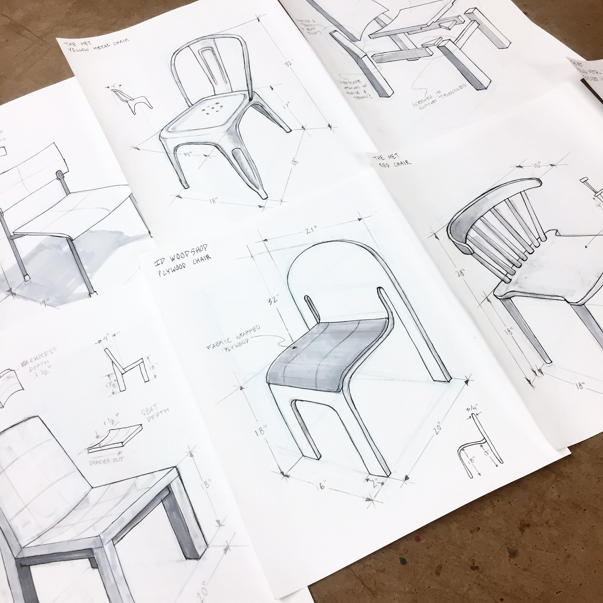 Chair drawings