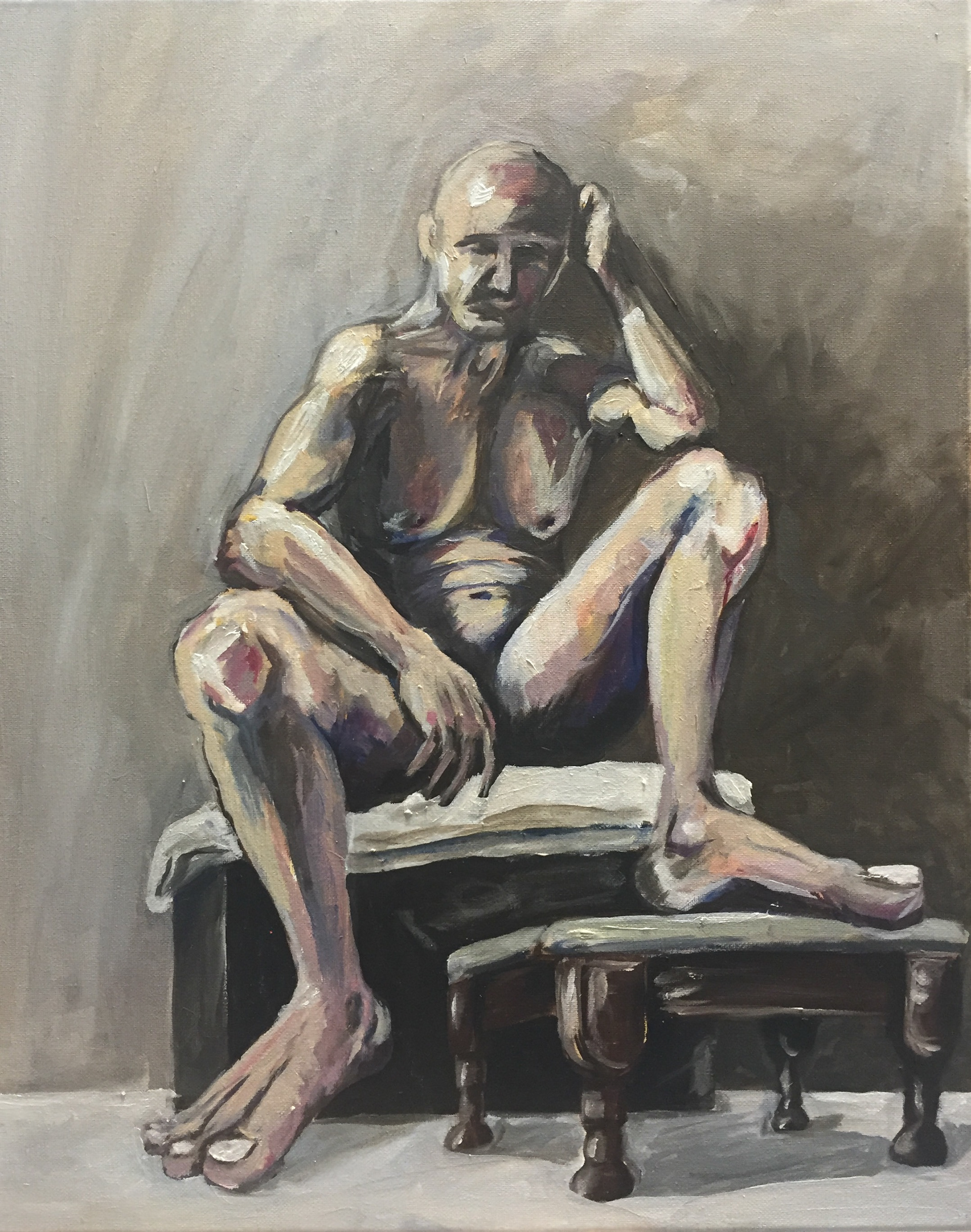 Oil figure painting