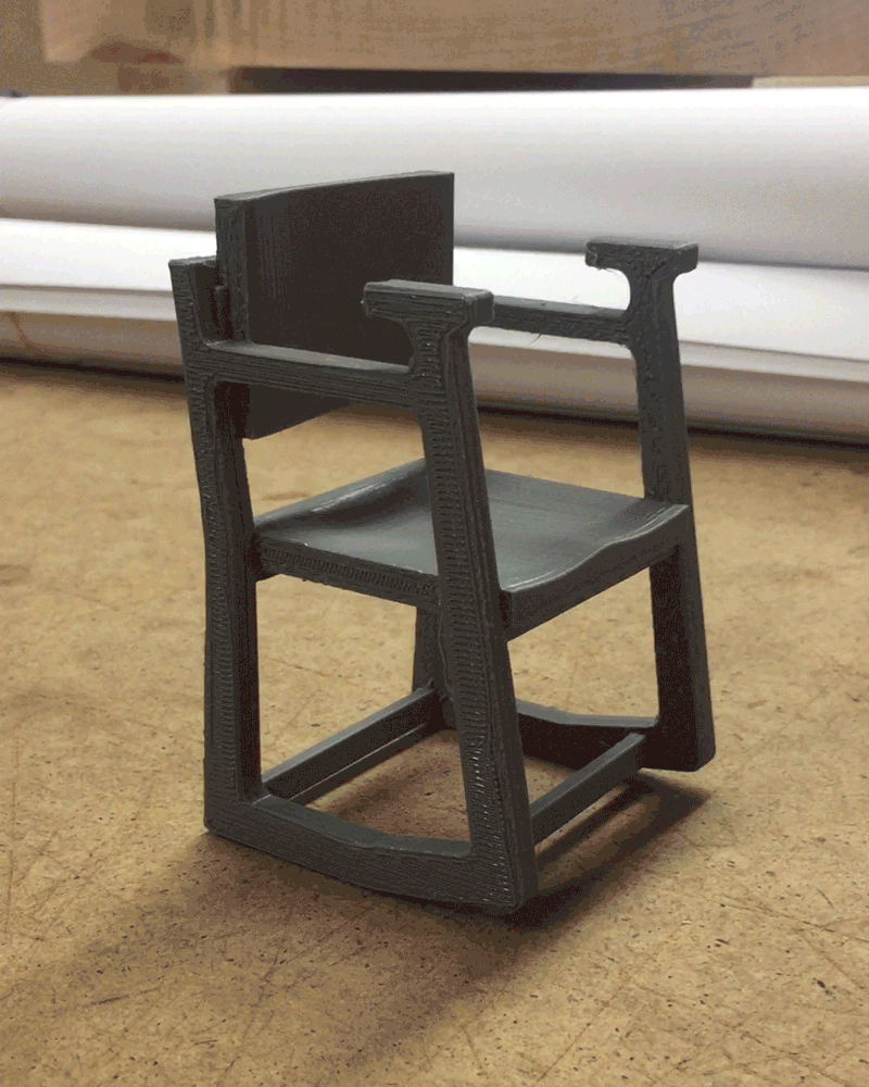 3D printed scale model