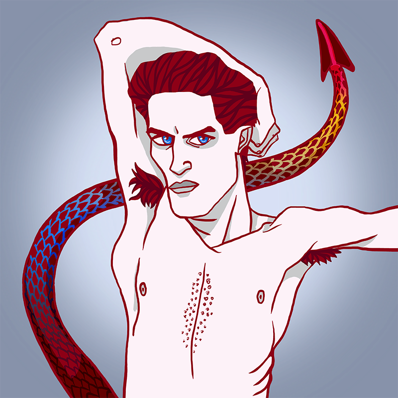 Egon Variations IV - 120 x 120 cm / Fine art print ( 2021 )