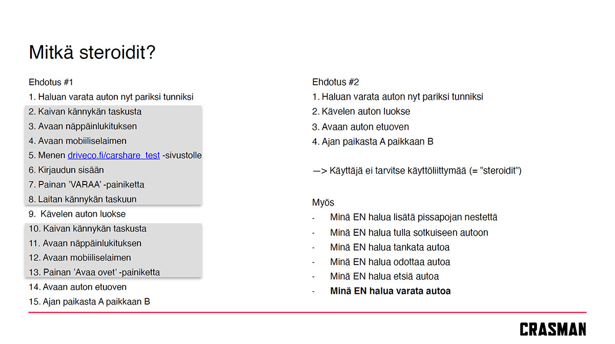 Regarding the service design of shared cars, I visualized how two different user paths affect the use of the product.