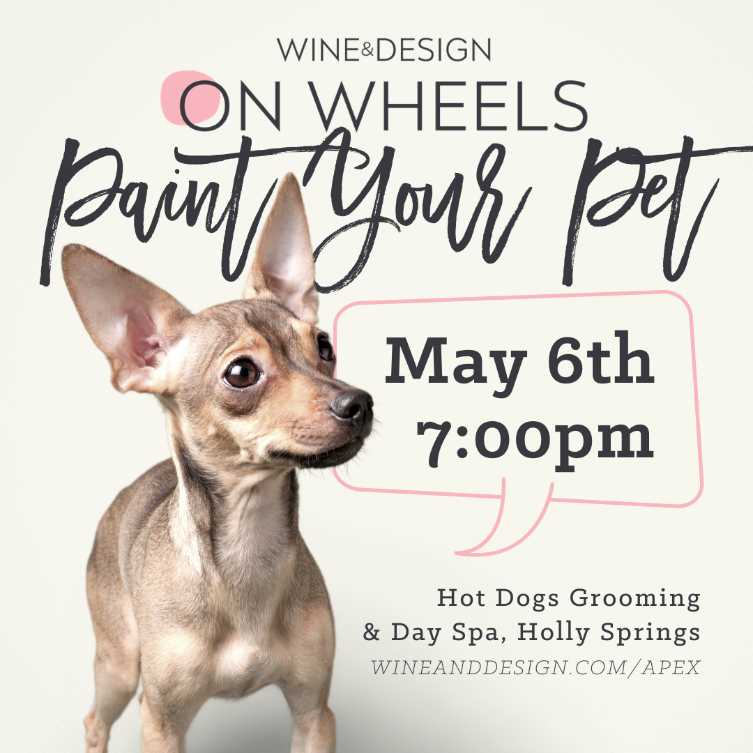 Wine & Design Instagram "Paint Your Pet" Event Post Variant A