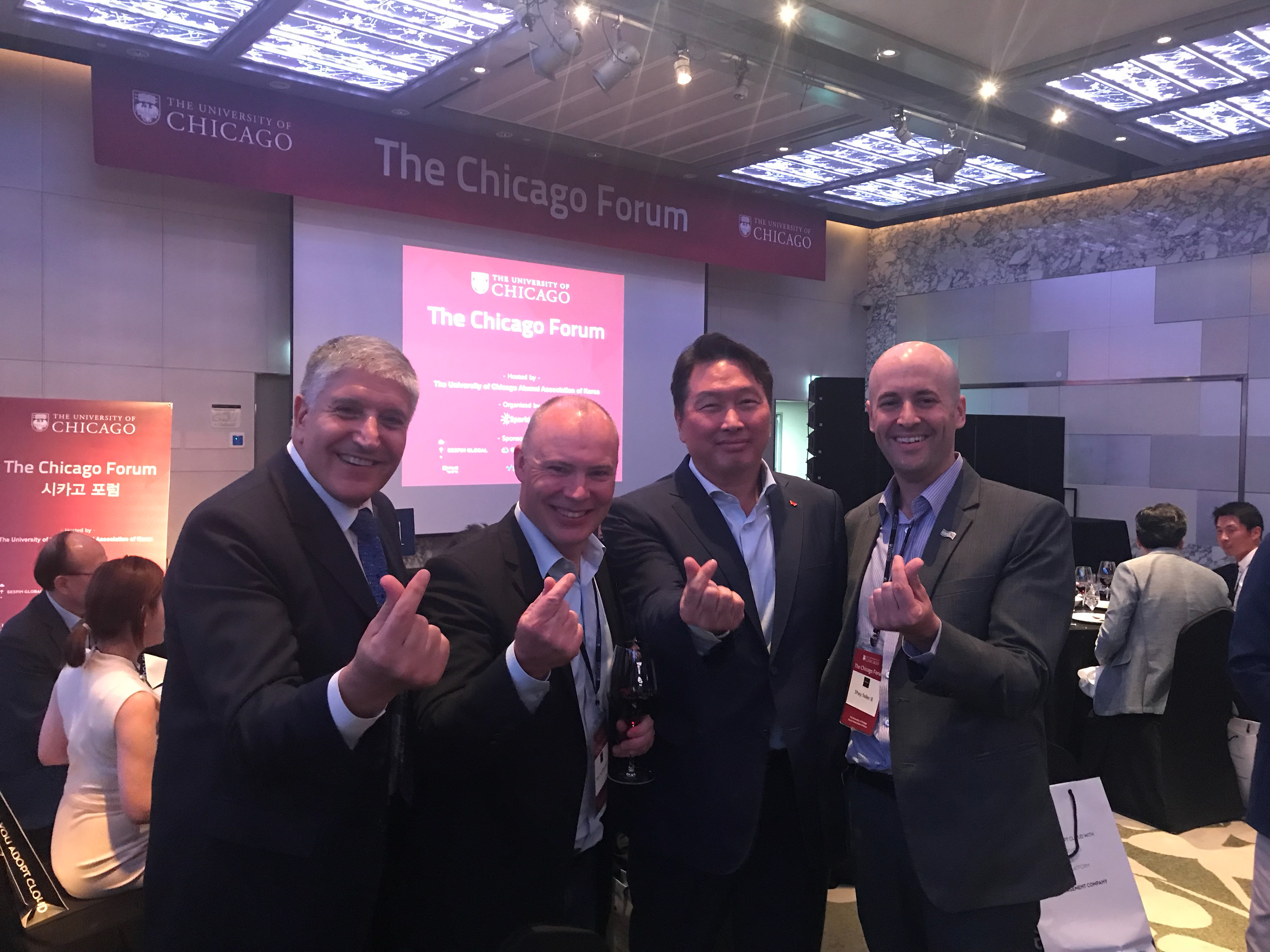 With the Chairman of SK Telecom Group