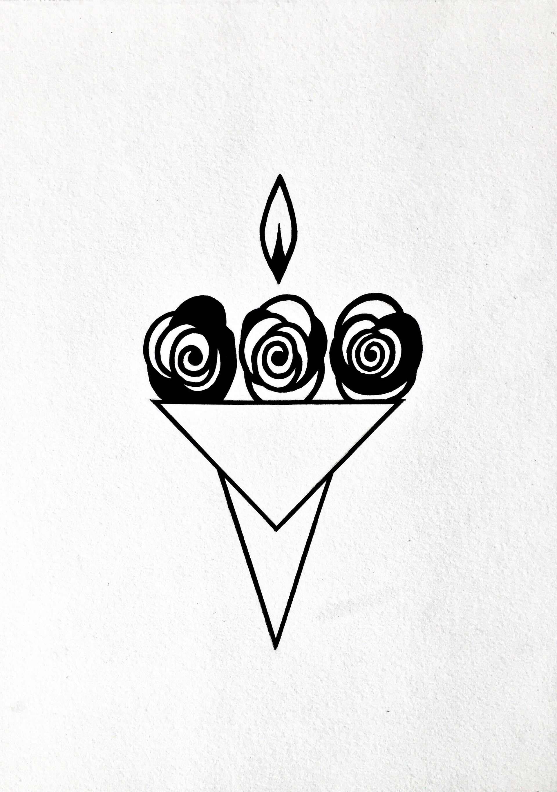 Just For You, marker pen on card paper, 11.69 x 8.27 inches, 2019