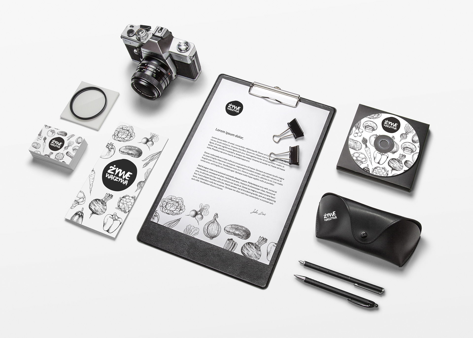 żywe warzywa - identyfikacja - Michał Rajczak - Portfolio - Grafik Freelancer - Poznań
