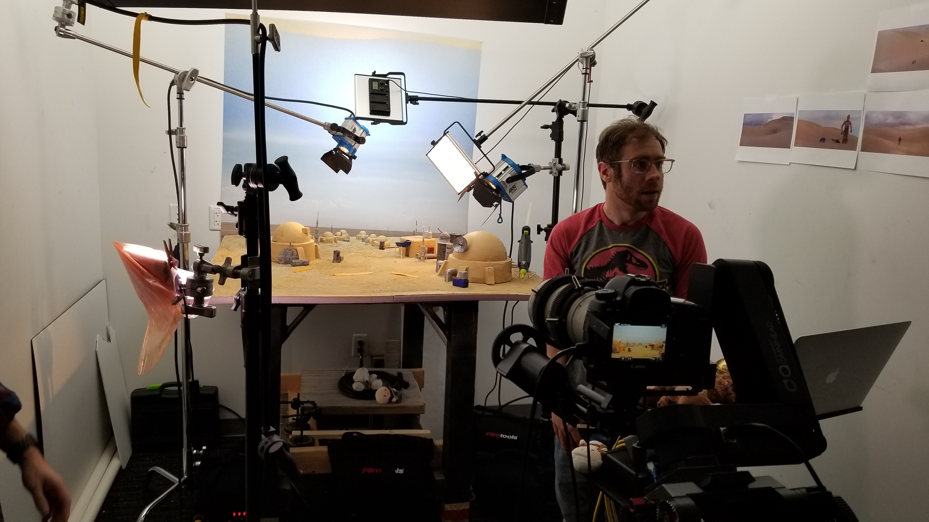 Set up for the final shot.