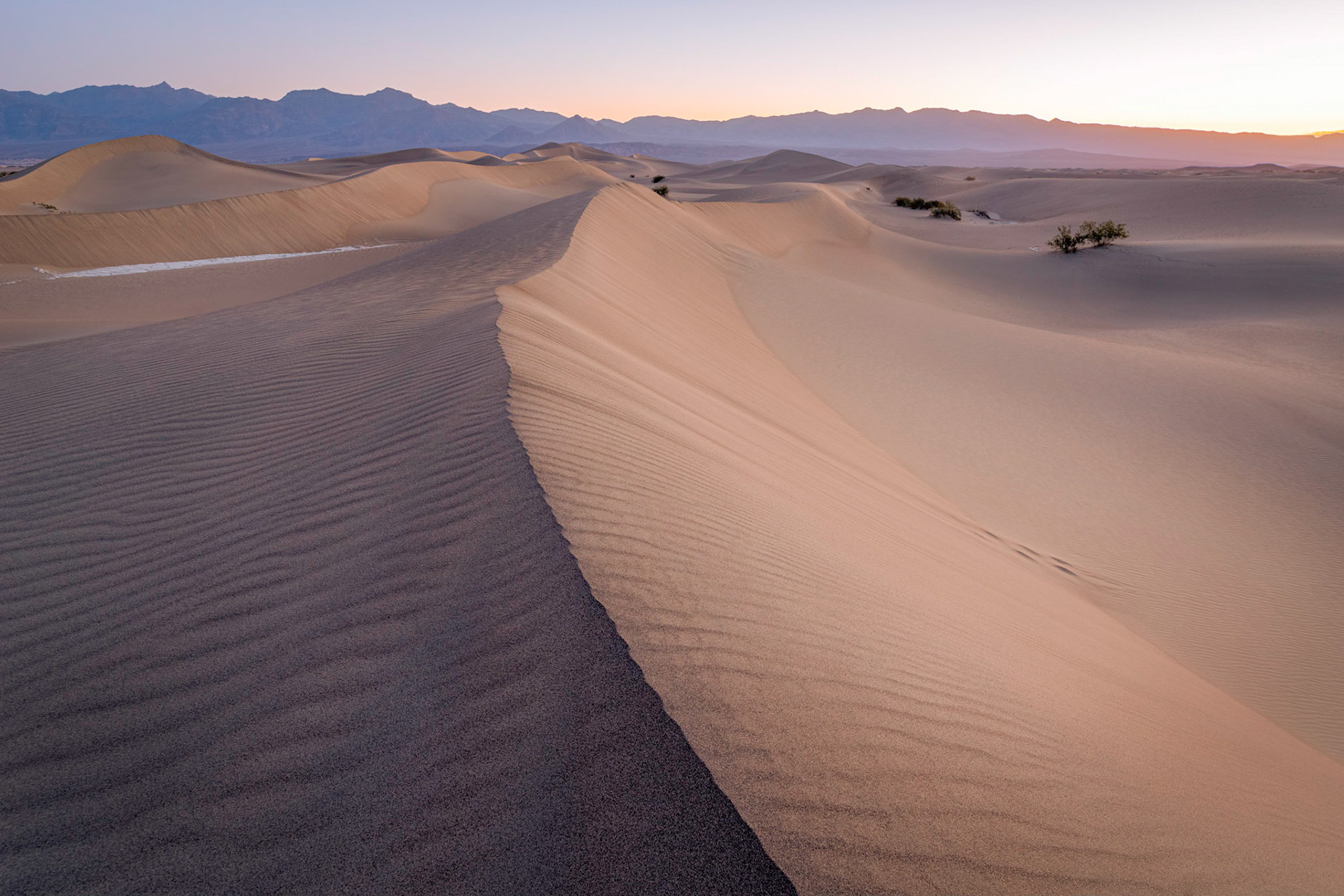 Mesquite Flats, around sunrise.Death Valley National ParkCaliforniaFebruary 19, 2020Pentax K-1, HD PENTAX-D FA 15-30mm F2.8ED SDM WRISO 800 19 mm  2.0 sec at ƒ / 13