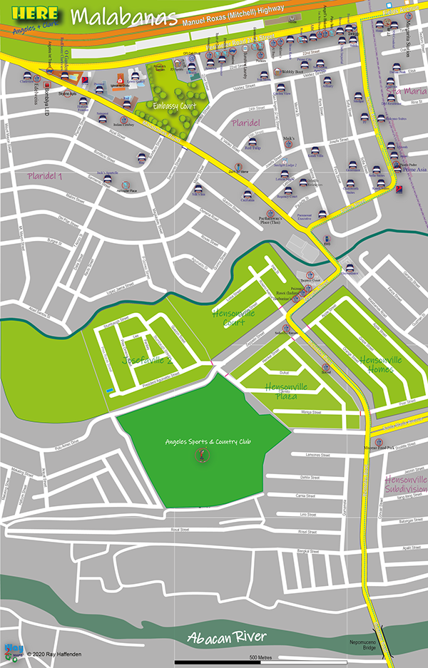 Angeles City Maps Malabanias