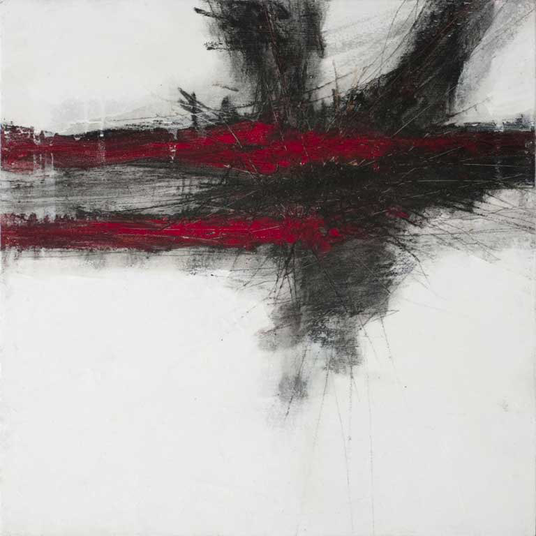 Delayed reaction / August 2012 / Mixed media on panel / 30x30cm