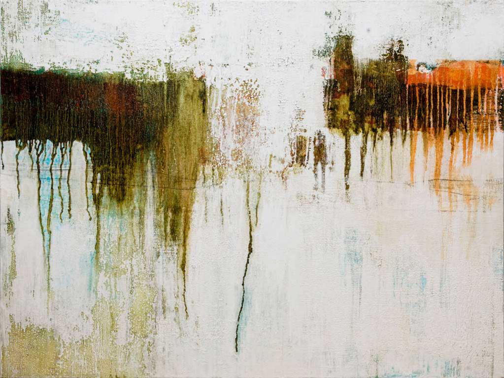 We took the quiet roads / May 2011 / Mixed media on canvas / 76x100cm / Sold