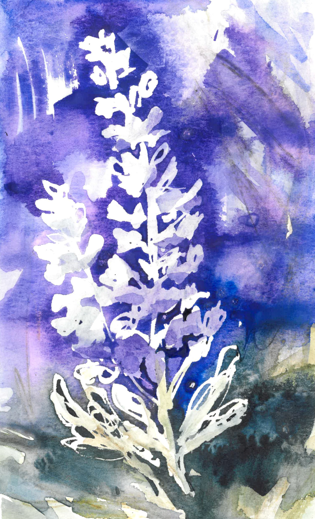 hyacinth watercolor painting