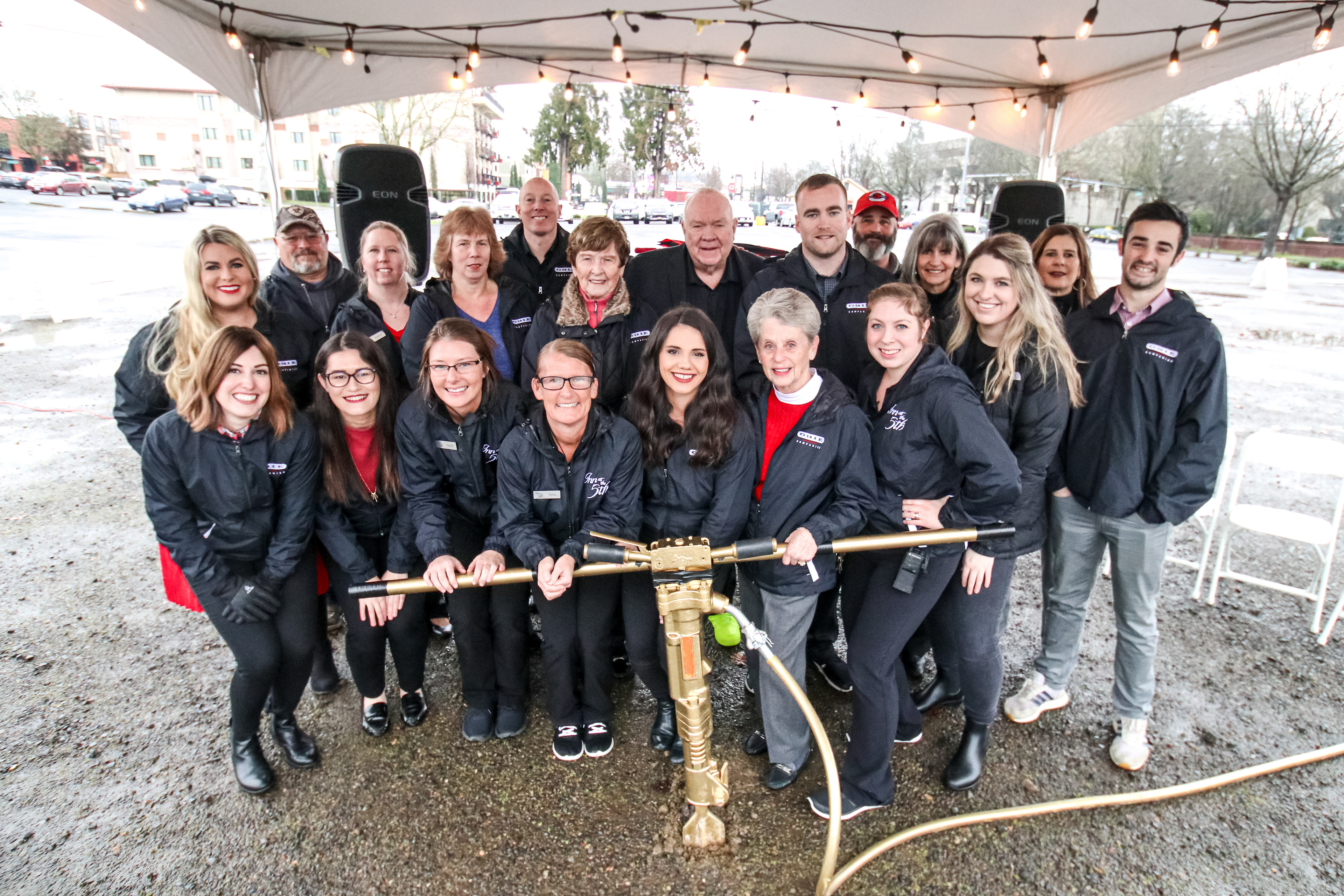5th Street Market organization at groundbreaking ceremony for Gordon Hotels and Obie